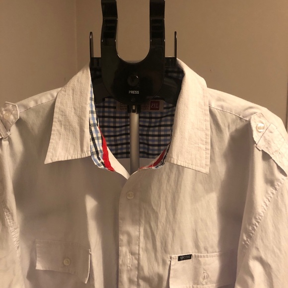 Mens 2xl Sovereignty Code White with plaid accents - Picture 8 of 10